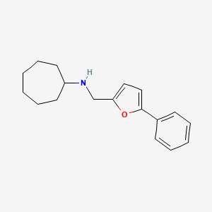 molecular formula C18H23NO B6338448 Cycloheptyl-(5-phenyl-furan-2-ylmethyl)-amine CAS No. 179055-61-9