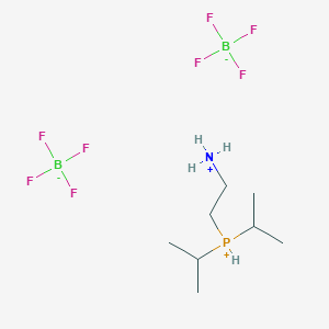 molecular formula C8H22B2F8NP B6338469 (2-Ammonioethyl)diisopropylphosphonium ditetrafluoroborate CAS No. 1222630-50-3