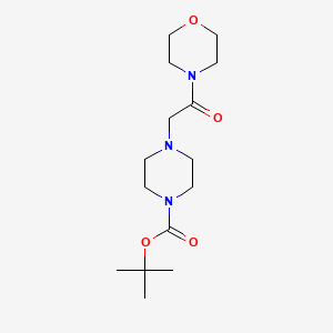 molecular formula C15H27N3O4 B6338689 Tert-butyl 4-(2-morpholino-2-oxoethyl)piperazine-1-carboxylate CAS No. 1415564-79-2