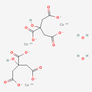 molecular formula C12H20Co3O16 B6338750 Cobalt;2-hydroxypropane-1,2,3-tricarboxylic acid;dihydrate CAS No. 6424-15-3