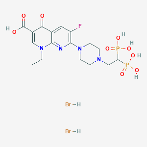 molecular formula C17H25Br2FN4O9P2 B6338751 Enoxacin biphosphonate dihydrobromide CAS No. 1993104-33-8