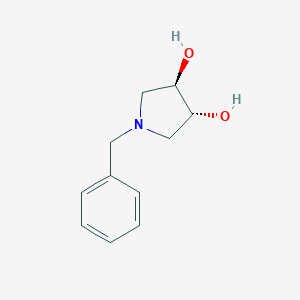 molecular formula C11H15NO2 B063388 (3R,4R)-1-Benzylpyrrolidine-3,4-diol CAS No. 163439-82-5