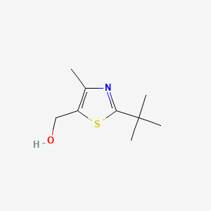 molecular formula C9H15NOS B6338803 2-Tert-butyl-4-methylthiazole-5-methanol CAS No. 1256483-61-0
