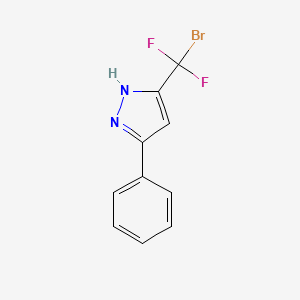 molecular formula C10H7BrF2N2 B6338896 3-(Bromodifluoromethyl)-5-phenyl-1H-pyrazole CAS No. 1355046-54-6