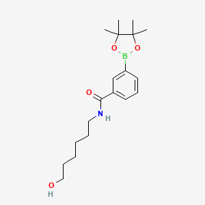 molecular formula C19H30BNO4 B6338904 N-(6-hydroxyhexyl)-3-(4,4,5,5-tetramethyl-1,3,2-dioxaborolan-2-yl)benzamide CAS No. 1227098-70-5