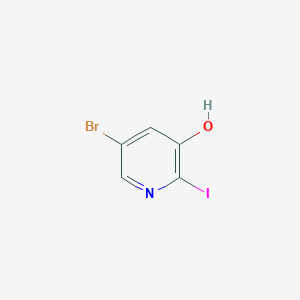 molecular formula C5H3BrINO B063393 5-溴-2-碘吡啶-3-醇 CAS No. 188057-49-0