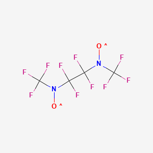 molecular formula C4H2F10N2O2 B6339664 (Perfluoroethylene)bis((perfluoromethyl)aminyl) dioxide CAS No. 36525-64-1