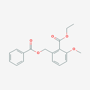 molecular formula C18H18O5 B6339753 ethyl 2-(benzoyloxymethyl)-6-methoxybenzoate CAS No. 1171923-06-0