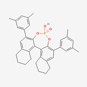 molecular formula C36H37O4P B6339825 10,16-bis(3,5-dimethylphenyl)-13-hydroxy-12,14-dioxa-13λ5-phosphapentacyclo[13.8.0.02,11.03,8.018,23]tricosa-1(23),2,8,10,15,17-hexaene 13-oxide CAS No. 1065214-95-0