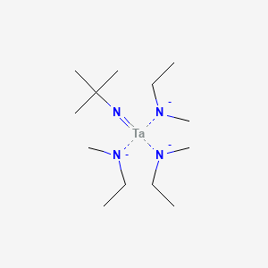 molecular formula C13H33N4Ta-3 B6339855 Tris(ethylmethylamido)(tert-butylimido)tantalum(V) CAS No. 511292-99-2