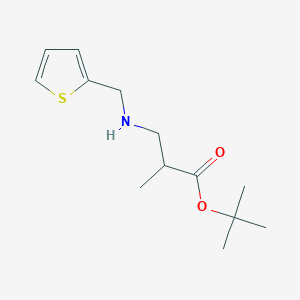 molecular formula C13H21NO2S B6340320 tert-butyl 2-methyl-3-{[(thiophen-2-yl)methyl]amino}propanoate CAS No. 1221341-93-0
