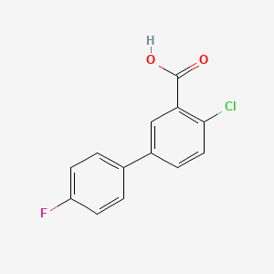 molecular formula C13H8ClFO2 B6340772 2-Chloro-5-(4-fluorophenyl)benzoic acid CAS No. 1035929-24-8