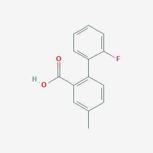 molecular formula C14H11FO2 B6340792 2-(2-Fluorophenyl)-5-methylbenzoic acid CAS No. 1214386-27-2