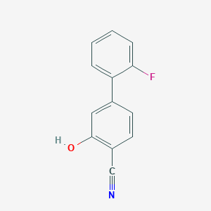 molecular formula C13H8FNO B6340867 2-Cyano-5-(2-fluorophenyl)phenol CAS No. 1214379-91-5