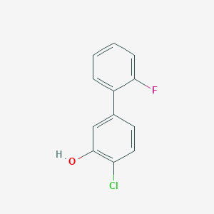 molecular formula C12H8ClFO B6340888 2-Chloro-5-(2-fluorophenyl)phenol CAS No. 1214379-85-7