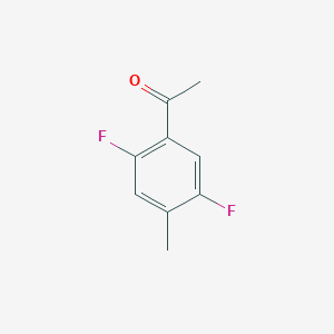 molecular formula C9H8F2O B063410 1-(2,5-Difluoro-4-methylphenyl)ethanone CAS No. 178696-17-8
