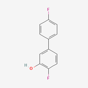 molecular formula C12H8F2O B6341057 4,4'-Difluoro-[1,1'-biphenyl]-3-ol CAS No. 1214367-64-2
