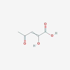 molecular formula C5H6O4 B063411 2-Hydroxy-4-oxopent-2-enoic acid CAS No. 160428-94-4