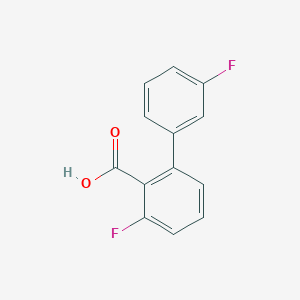molecular formula C13H8F2O2 B6341126 2-(3-Fluorophenyl)-6-fluorobenzoic acid CAS No. 1214332-30-5
