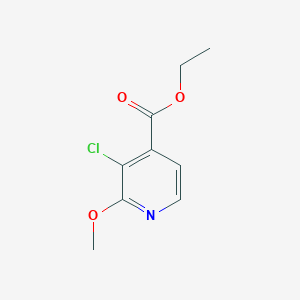 molecular formula C9H10ClNO3 B6341161 Ethyl 3-chloro-2-methoxypyridine-4-carboxylate CAS No. 1214347-32-6
