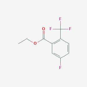 molecular formula C10H8F4O2 B6341203 Ethyl 5-fluoro-2-(trifluoromethyl)benzoate CAS No. 773135-32-3