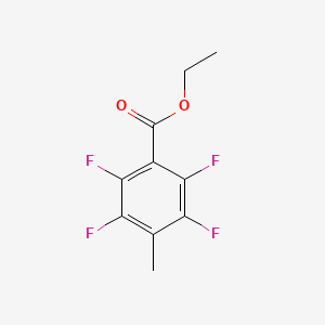 molecular formula C10H8F4O2 B6341213 Ethyl 2,3,5,6-tetrafluoro-4-methylbenzoate CAS No. 1076197-35-7