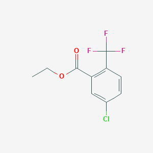 molecular formula C10H8ClF3O2 B6341239 Ethyl 5-chloro-2-(trifluoromethyl)benzoate CAS No. 773135-63-0
