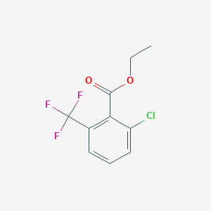 molecular formula C10H8ClF3O2 B6341251 Ethyl 2-chloro-6-(trifluoromethyl)benzoate CAS No. 1214346-36-7