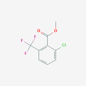 molecular formula C9H6ClF3O2 B6341305 Methyl 2-chloro-6-(trifluoromethyl)benzoate CAS No. 1214386-37-4