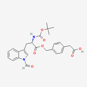 molecular formula C26H28N2O7 B6341371 Boc-l-trp(formyl)-o-ch2-phi-ch2-cooh CAS No. 1332767-15-3