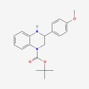 tert-Butyl 3-(4-methoxyphenyl)-1,2,3,4-tetrahydroquinoxaline-1-carboxylate