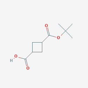 molecular formula C10H16O4 B6341850 cis-3-(tert-Butoxycarbonyl)cyclobutanecarboxylic acid CAS No. 1824538-52-4