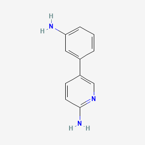 molecular formula C11H11N3 B6341872 5-(3-Aminophenyl)pyridin-2-amine CAS No. 503536-72-9