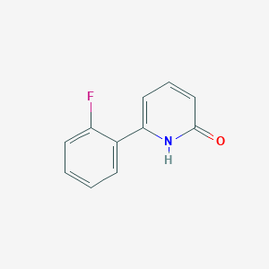molecular formula C11H8FNO B6341874 6-(2-Fluorophenyl)-2-hydroxypyridine CAS No. 1121639-84-6