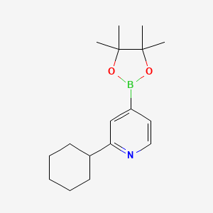 2-(Cyclohexyl)pyridine-4-boronic acid pinacol ester