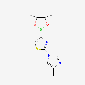 B6342287 2-(4-Methylimidazol-1-yl)thiazole-4-boronic acid pinacol ester CAS No. 1312942-10-1