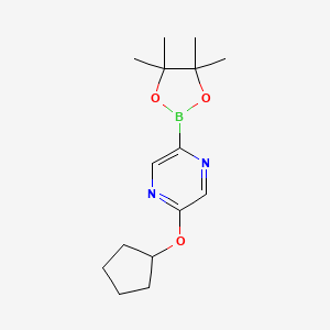 5-(Cyclopentoxy)pyrazine-2-boronic acid pinacol ester