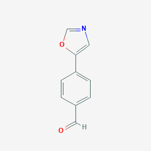 molecular formula C10H7NO2 B063423 4-(Oxazol-5-yl)benzaldehyde CAS No. 179057-31-9