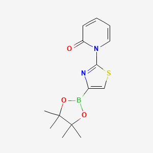 2-(1H-Pyridin-2-one)thiazole-4-boronic acid pinacol ester