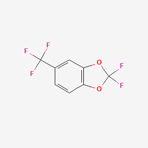 molecular formula C8H3F5O2 B6342503 2,2-difluoro-5-(trifluoromethyl)benzo[d][1,3]dioxole CAS No. 1262414-83-4