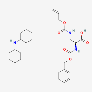 molecular formula C27H41N3O6 B6342629 Z-Dap(Alloc).DCHA CAS No. 1423017-99-5