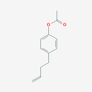 molecular formula C12H14O2 B063427 4-(4-Acetoxyphenyl)-1-butene CAS No. 173852-01-2
