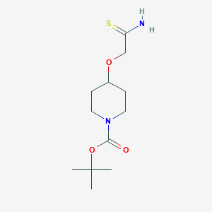 molecular formula C12H22N2O3S B6342720 TERT-BUTYL 4-(CARBAMOTHIOYLMETHOXY)PIPERIDINE-1-CARBOXYLATE CAS No. 857654-01-4