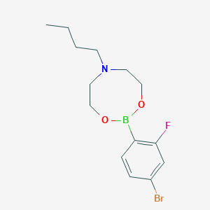 molecular formula C14H20BBrFNO2 B6342790 4-Bromo-2-fluorophenylboronic acid N-butyldiethanolamine ester CAS No. 1451391-63-1