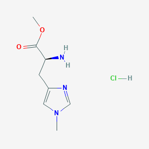molecular formula C8H14ClN3O2 B6342809 H-His(1-Me)-OMe HCl CAS No. 256657-21-3