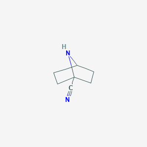 molecular formula C7H10N2 B6342860 7-Azabicyclo[2.2.1]heptane-1-carbonitrile CAS No. 1193090-76-4