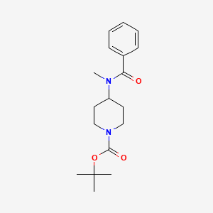 molecular formula C18H26N2O3 B6343175 tert-Butyl 4-(N-methylbenzamido)piperidine-1-carboxylate CAS No. 1383342-71-9