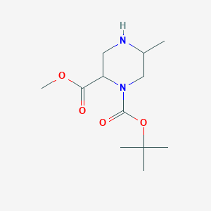 B6343190 O1-tert-Butyl O2-methyl 5-methylpiperazine-1,2-dicarboxylate CAS No. 1352719-64-2