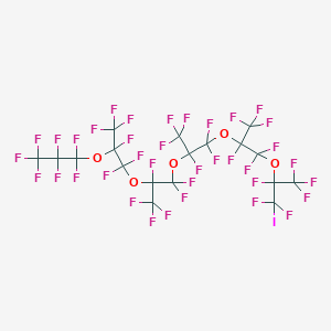molecular formula C18F37IO5 B6343245 Perfluoro(1-iodo-2,5,8,11,14-pentamethyl-3,6,9,12,15-pentaoxaoctadecane) CAS No. 1212223-32-9