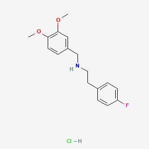 N-(3,4-Dimethoxybenzyl)-2-(4-fluorophenyl)ethanamine hydrochloride;  95%